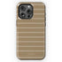 Custom Name Earth Tone Stripes iPhone Case
